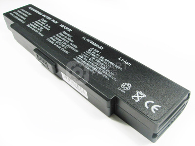 BS06 - Battery for Sony - Vaio - VGN-SZ3XWP/C Laptop (4400mA, Black, Li-ion, 11.1V)