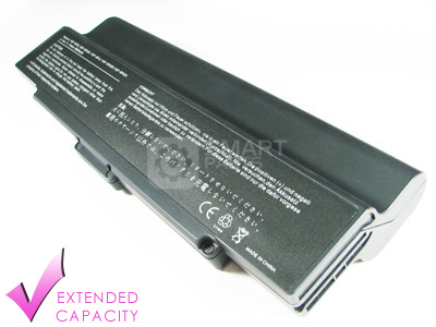 BS06E - High Capacity Battery for Sony - Vaio - VGN-S470P/B Laptop (8800mA, Black, Li-ion, 11.1V)