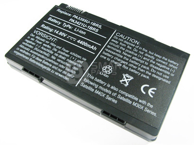 BT10 - Battery for Toshiba - Satellite - M30X-105 Laptop (4400mA, Black, Li-ion, 14.8V)